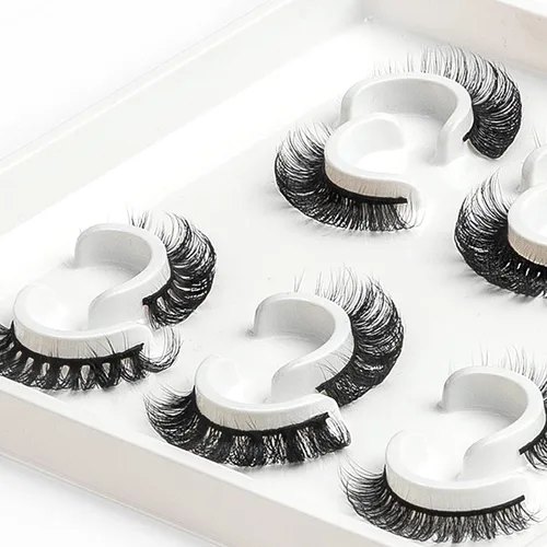 Miniatura 83 de 10 pares de pestañas rusas 3D voluminosas, con curvatura DD, pestañas postizas de visón sintético, pestañas de 19/32 de pulgada que parecen S09