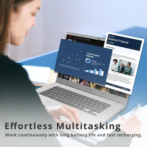 Miniatura 4 de Samsung Laptop Chromebook 4+, pantalla LED FHD de 15.6 pulgadas, Intel Celeron N4000, 4 GB de RAM, 64 GB eMMC, cámara web HD, Wi-Fi 5, Bluetooth