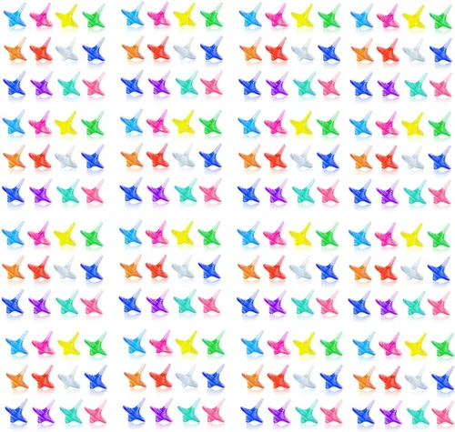 Miniatura 8 de Juguetes giratorios de acrílico para niños, coloridos y duraderos con cristales brillantes para niños y niñas, juego en familia, fiesta, escuela