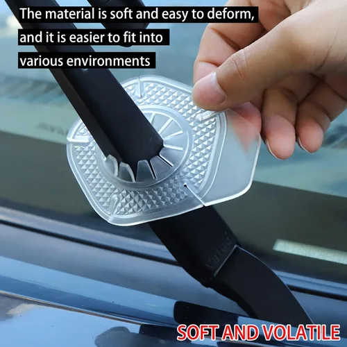 Miniatura 4 de 2 piezas de almohadillas de protección para agujero de brazo de limpiaparabrisas de coche, protector de agujero de brazo de limpiaparabrisas