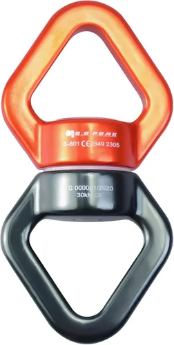 Columpio giratorio de 30 kN, dispositivo giratorio de 360 ° certificado CE, accesorio colgante silencioso para columpio de árbol, danza aérea