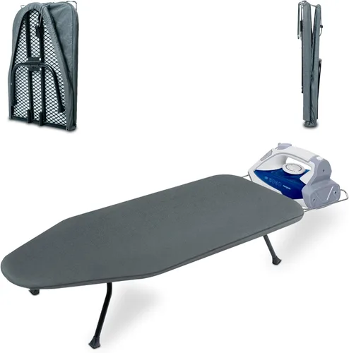 Miniatura 11 de Tabla de Planchar de Panel de Malla Metálica para Mesa Tabla de Planchar Plegable Tabla de Planchar Pequeña de Alta Resistencia con Cubierta