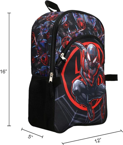 Miniatura 6 de Bioworld Marvel Spider-Man Miles - Bolsa de almuerzo y mochila para jóvenes