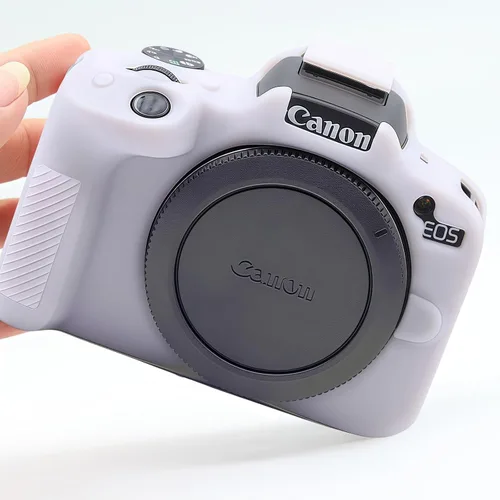 Miniatura 6 de Funda para EOS R50, Funda protectora de silicona suave para Canon EOS R50 EOSR50 Cámara para Vlog, Incluye 2 protectores de pantalla y 1 correa