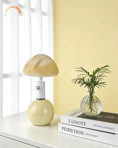 Miniatura 9 de Lightdot Lámpara de Mesa de Flores Doradas para Dormitorio, 2 Cabezas Florales 3000K Luz Blanca Cálida Regulable Lámparas de Mesita de Noche