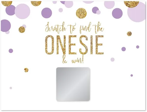 Miniatura 18 de Andaz Press Colección de fiesta de baby shower con purpurina dorada y lavanda, banderín colgante con cuerda, Welcome Baby!, 5 pies, 1 juego