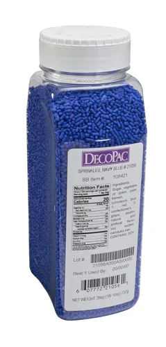 Miniatura 13 de DecoPac Black Sprinkles Paquete Extra Grande de 26oz Mezcla de Chispitas para Pastel, Chispitas Elegantes Para Decoración de Pasteles, Negro
