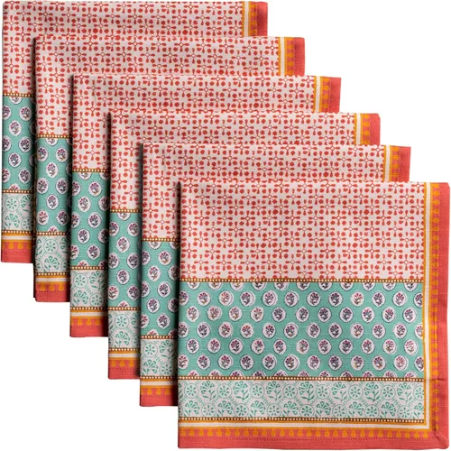 Miniatura 109 de Maison d' Hermine Happy Florals - Juego de 4 servilletas 100% algodón suave y cómodo perfectas para cenas familiares, bodas, fiestas de cóctel, 063