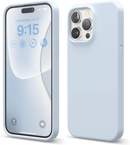 Miniatura 30 de elago Funda compatible con iPhone 15 Pro Max, de silicona líquida, funda protectora de cuerpo completo, a prueba de golpes, funda delgada