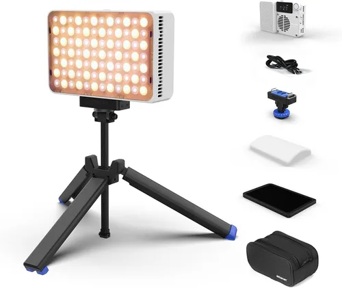 Miniatura 12 de amaran Ace - Kit de 25 luces LED de bolsillo bicolor, modo de aumento a 32 W mini luz de video en la cámara, 2700 K ~ 6500 K soporta atracción Verde