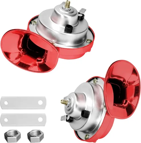 Miniatura 10 de Bocinas de tren súper fuertes, cuerno de caracol eléctrico resistente al agua para automóvil, kit de repuesto de bocinas de aire de sonido furioso