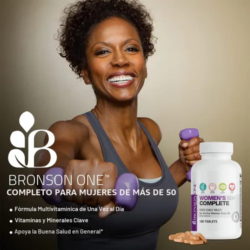 Miniatura 3 de Bronson ONE Daily Multivitamínico Multimineral Completo 50+ para mujer, 180 tabletas