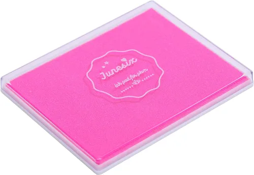Miniatura 24 de Almohadilla de tinta de 5 x 4 pulgadas para manualidades, almohadilla de sello grande para sellos de goma, pintura de dedos (negro)
