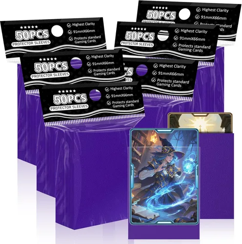 Fundas para Cartas Coleccionables de Ajuste Perfecto, Fundas Mate TCG, Protector de Tarjetas Deportivas Suave para Tarjeta Fotográfica, Fácil de