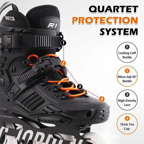 Miniatura 3 de Inline Skates for Women Men, Fitness Speed Racing Skates with Durable Outer Shell, Adult Male Female, Professional Outdoor Fitness Roller Skates