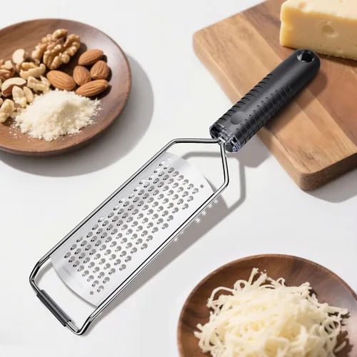 Miniatura 6 de Rallador de queso con mango antideslizante, ralladores gruesos para cocina, 12 pulgadas