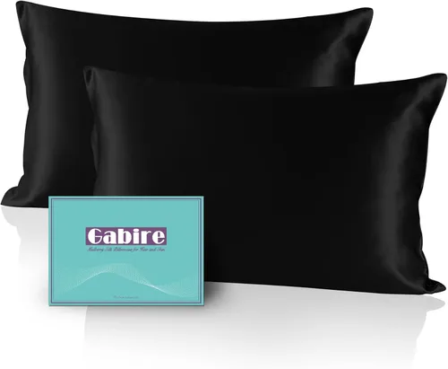 Miniatura 21 de Gabire Funda de almohada de seda de morera para cabello y piel, evita el acné, fundas de almohada de seda real de ambos lados, funda de almohada