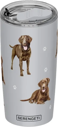 Miniatura 14 de SERENGETI Schnauzer - Vaso aislado al vacío de acero inoxidable de 20 onzas con tapa a prueba de derrames, impresión 3D, taza de viaje aislada