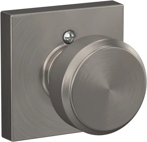 Miniatura 25 de SCHLAGE F51A BWE 622 - Pomo de puerta Bowery, cerradura de entrada con llave, color negro mate Mate negro