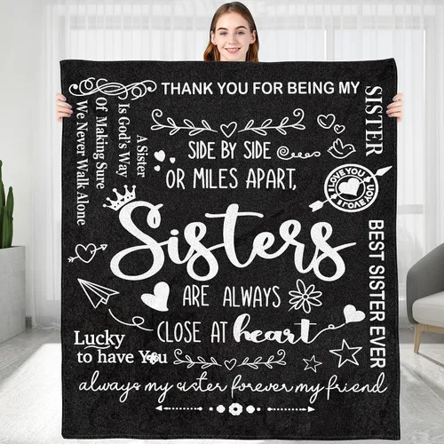 Miniatura 7 de Manta personalizada de regalo para amigos, regalos de cumpleaños para amigos, manta de franela para el día de San Valentín, graduación, regalo