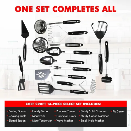 Miniatura 4 de Chef Craft Select - Volteador/Espátula, 10.5 pulgadas, acero inoxidable