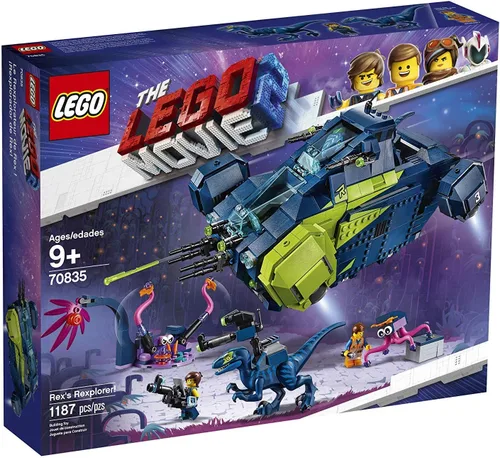 Miniatura 5 de LEGO THE LEGO MOVIE 2 Rex's Rexplorer! 70835 Kit de construcción, juguete de nave espacial con figuras de dinosaurio, 2019 (1172 piezas)