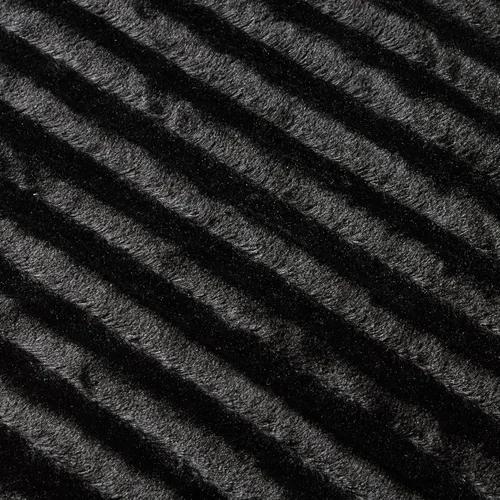 Miniatura 6 de Madison Park Duke - Manta larga de piel sintética de lujo, suave y acogedora, para cama, entrenador o sofá, 50 x 60 pulgadas, color negro