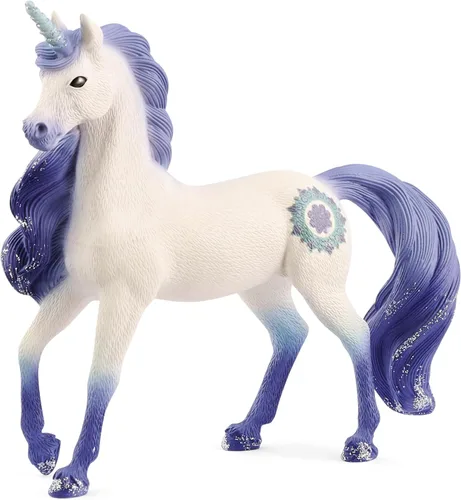 Schleich Bayala - Juguete de semental unicornio Mandala para niñas y niños - Figurilla de caballo de fantasía para niños a partir de 5 años