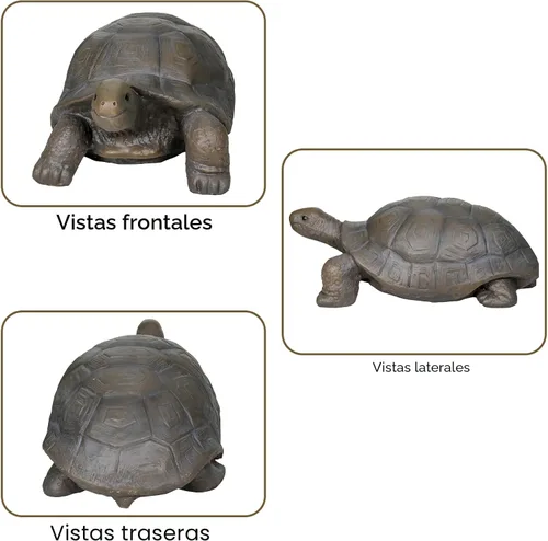 Miniatura 8 de SKYFIRE Estatuas de tortuga para jardín, figuras de hormigón reforzado con fibra de 29.5 x 15.7 x 11.8 pies, esculturas de jardín y decoración