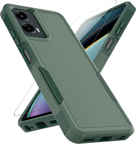 Miniatura 19 de Funda para Moto G 5G 2023 / Moto G Power 5G 2023: funda protectora de doble capa de servicio pesado resistente para teléfono celular a prueba