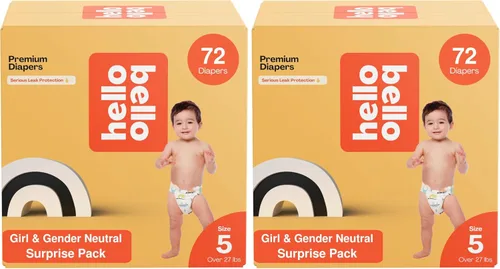 Miniatura 22 de Hello Bello Pañales Premium, Talla 3 (14-24 libras) Paquete Sorpresa para Niñas - 100 Unidades, Hipoalergénicos con Tacto Suave Similar a la Tela