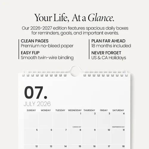 Miniatura 2 de Karto Wall Calendar 2026-2027 - Vertical 8.5x11 inch July 2026 to December 2027 - Boost Your Productivity and Easy Planning with the Aesthetic