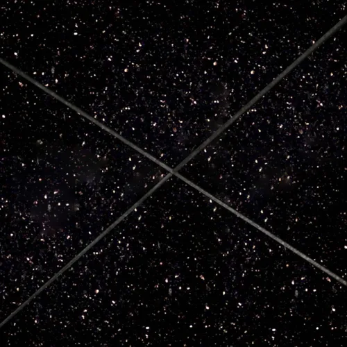 Miniatura 4 de Tenedos Azulejo de granito pulido de 18 x 18 pulgadas, galaxia negra, 1 pieza de 2.25 pies cuadrados de cobertura para suelo, pared, cocina, baño