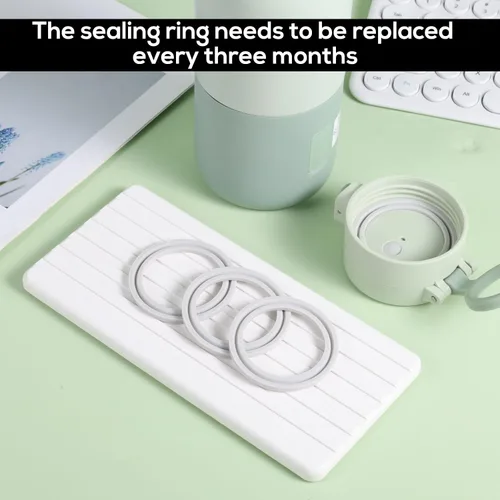 Miniatura 4 de 4 anillos de sellado para calentador de botellas portátil BOLOLOLO, anillo de tapa de silicona de alta calidad, piezas de repuesto sin BPA