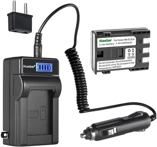 Miniatura 8 de Kastar NB-2LH - Cargador de batería para Canon Elura 40 MC, Elura 50, Elura 60, Elura 65, Elura 70, Elura 80, Elura 85, Elura 90, EOS 350D, EOS