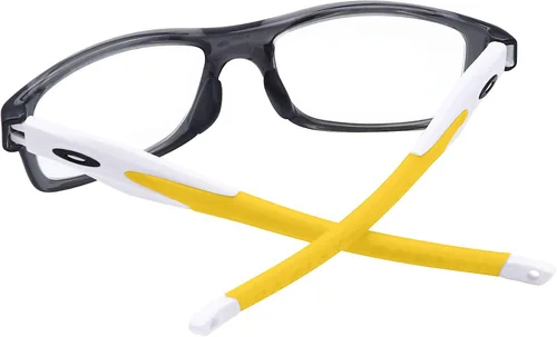 Miniatura 4 de BroLizard - Brazos de repuesto para Oakley Crosslink Glass Satin White Frame - Amarillo