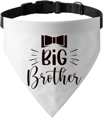 Miniatura 19 de El mejor collar de bandana de boda para perro, bandana de compromiso ajustable para mascotas con hebilla de liberación rápida y anillo en D