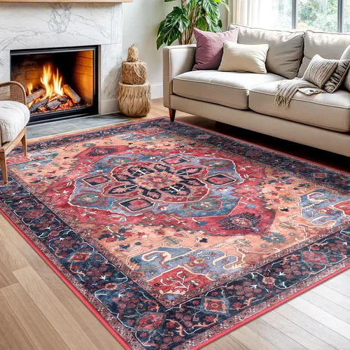 Miniatura 149 de SIILOOM Alfombra lavable de 2 x 3 pies, alfombra suave color taupe ceniza para entrada, tapete antideslizante para puerta de interior, tapete