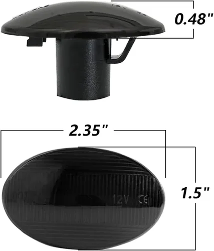 Miniatura 7 de Luces LED de posición laterales compatibles con Ford F350 F450 F550 Super Duty 1999-2010, para parachoques, guardabarros y cama doble, lentes