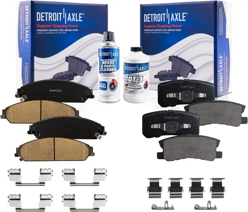 Miniatura 61 de Detroit Axle - Pastillas de Freno para Nissan Altima Sentra 350Z Juke INFINITI G35, Pastillas de Freno Cerámica Delanteras y Traseras Reemplazo