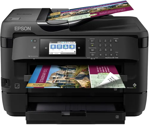 Epson WorkForce WF-7720 Impresora inalámbrica de inyección de tinta a color de gran formato con copia, escaneo, fax, Wi-Fi Direct y Ethernet, lista