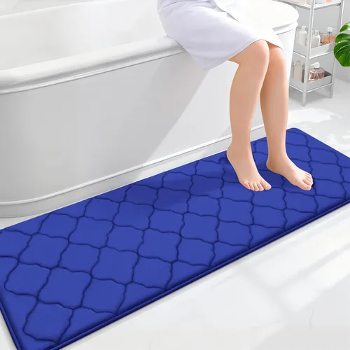 Miniatura 155 de OLANLY Alfombra de Baño de Espuma Viscoelástica de 24 x 16 pulgadas, Ultra Suave y Absorbente, Alfombras de Baño Antideslizantes, Cómodas, Lavables