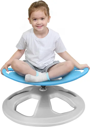Zhenx Silla giratoria para niños autistas con asas, asiento giratorio sensorial de capacidad de 220 libras, juguete sensorial para adolescentes con