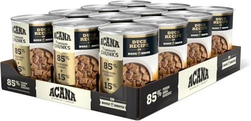 Miniatura 10 de ACANA Premium Trozos en Caldo de Hueso Sin Granos Comida Húmeda para Perros Receta de Ternera 12.8 onzas Latas (12 Unidades)