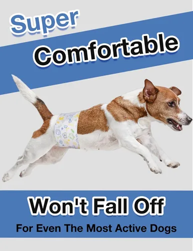 Miniatura 2 de Dono Pañales desechables para perros machos, superabsorbentes, para perros pequeños a grandes, a prueba de fugas en 360° con indicador de humedad