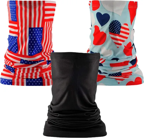 Paquete de 3 polainas de cuello bandana para hombres y mujeres máscara refrescante con protección solar