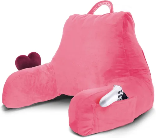 Miniatura 69 de Nestl Almohada de lectura para niños y adolescentes con espuma viscoelástica triturada, almohadas de respaldo para leer, ver y jugar, uso