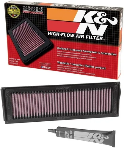 Miniatura 4 de K&N Filtro de aire del motor: Alto rendimiento, Premium, Filtro de aire Powersport: Se adapta a 2004-2007 KAWASAKI (ZX1000 Ninja ZX-10R) KA-1004