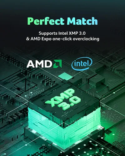 Miniatura 4 de Acer HT200 DDR5 RAM 32GB (16GBx2) 6000MHz CL30 PC5-48000, Intel XMP 3.0 AMD EXPO Memoria de computadora compatible - BL.9BWWA.439