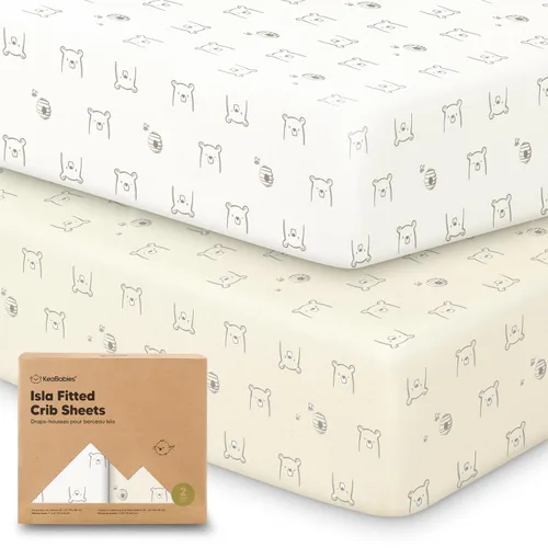 Miniatura 15 de KeaBabies Paquete de 2 sábanas de cuna para bebé, para niño y niña - 52x28 Fibra viscosa derivada del bambú, sábana para cama de niño pequeño